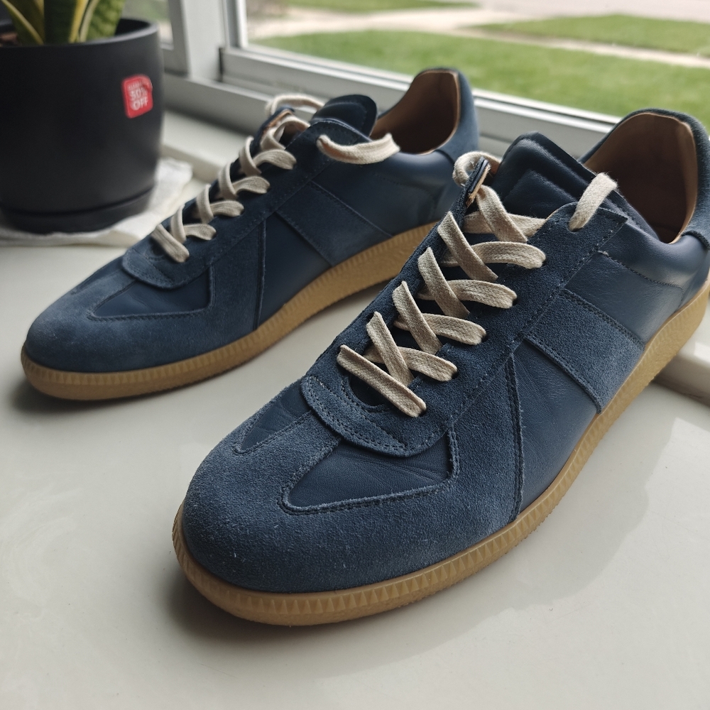 Men's Oliver Cabell Navy GAT Sneakers Made In Spain